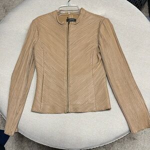 Bebe Tan textured jacket size XS